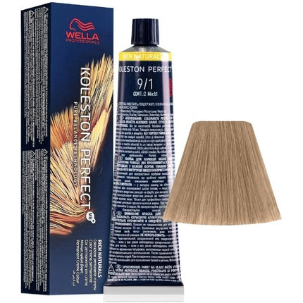 Vopsea de par, Wella, Koleston Perfect ME+ 9/1 Blond Deschis Cenusa 60ml
