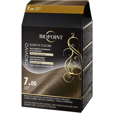 Vopsea de păr, Biopoint, Orovivo 7.00 Blond, 30ml