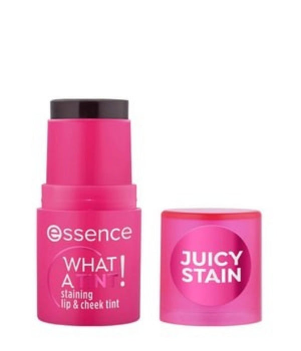 Balsam pentru buze și obraji Essence What a Tint!, 2-în-1, nuanța 10 Raspberry Vibes, 5 ml