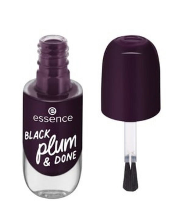 Lac de unghii Essence Gel Nail, nuanța 84 Black Plum & Done, 8 ml