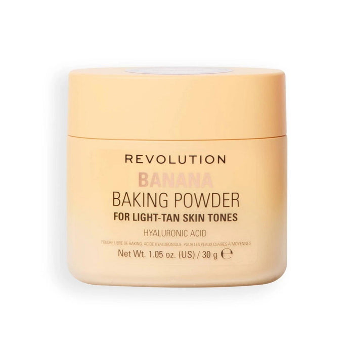 Pudră de fixare liberă Makeup Revolution Bake & Blot, mată, nuanța Banana, 30 g