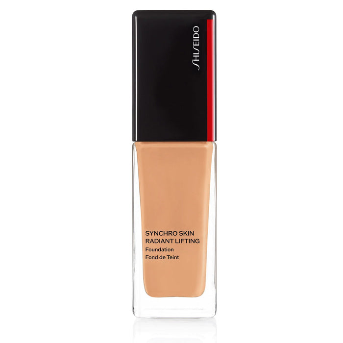 Fond de ten lichid Shiseido Synchro Skin Radiant Lifting, efect de uniformizare a tonului, nuanța 360 Citrine, SPF 30, 30 ml