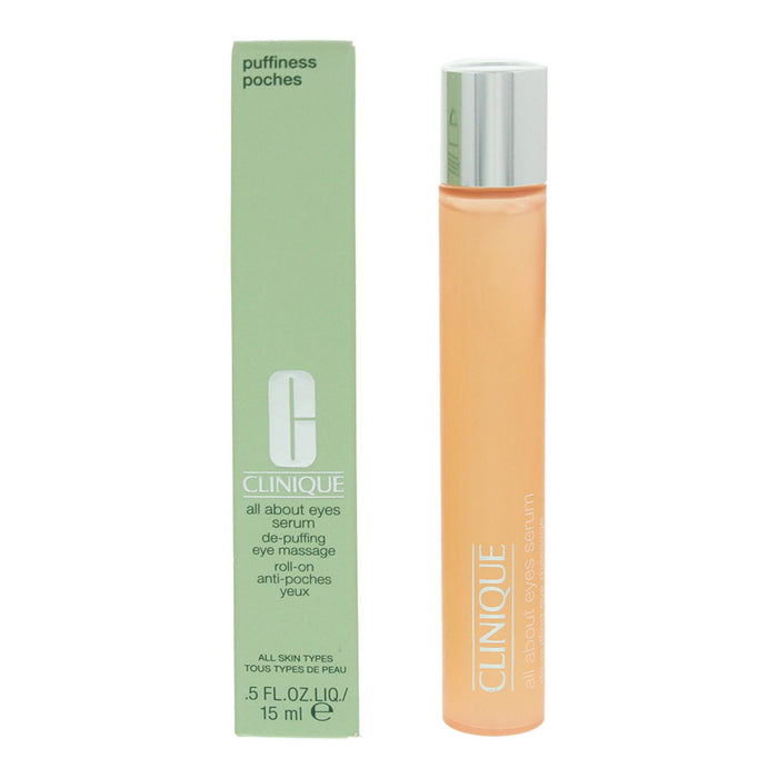 Ser pentru ochi Clinique All About Eyes, pentru reducerea umflăturilor, toate tipurile de ten, 15 ml