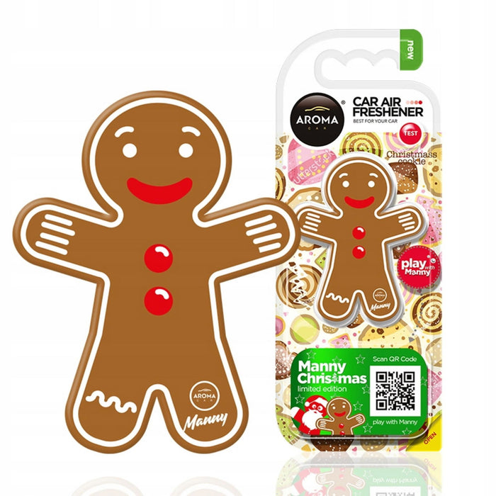 Odorizant auto Aroma Car Manny Christmas Gingerbread, ediție limitată