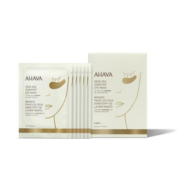 Plasturi hidrogel pentru ochi Ahava Dead Sea Osmoter, reparatori, 6 perechi, 4 g