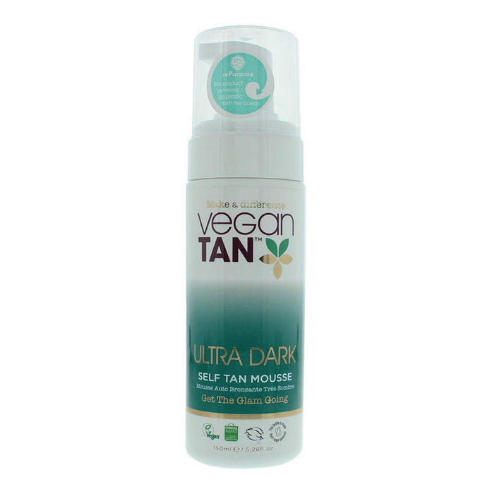 Spumă autobronzantă Vegan Tan Ultra Dark Tan, bronzare ultra închisă, 150 ml