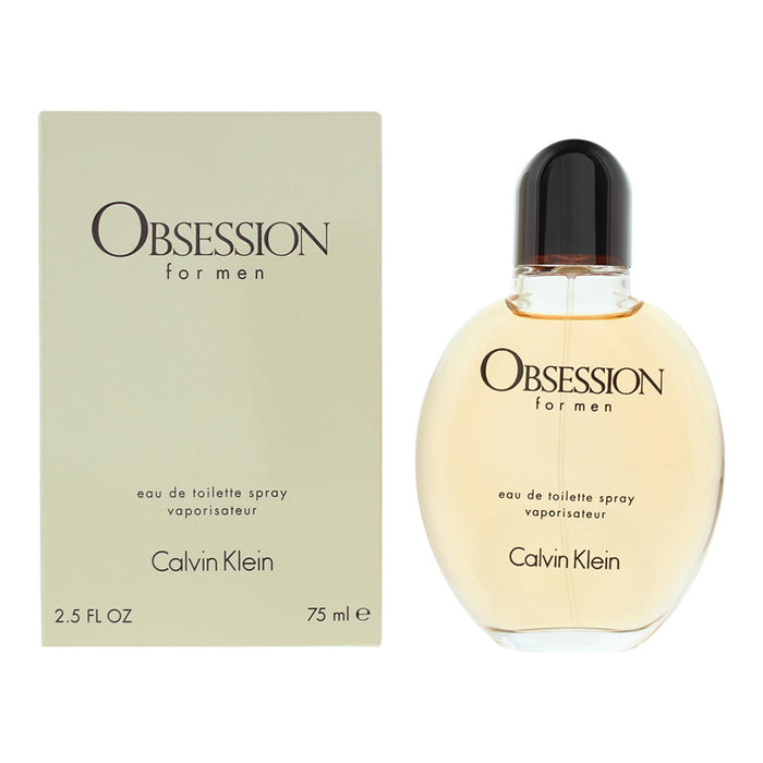 Apă de toaletă Calvin Klein Obsession, pentru bărbați, 75 ml