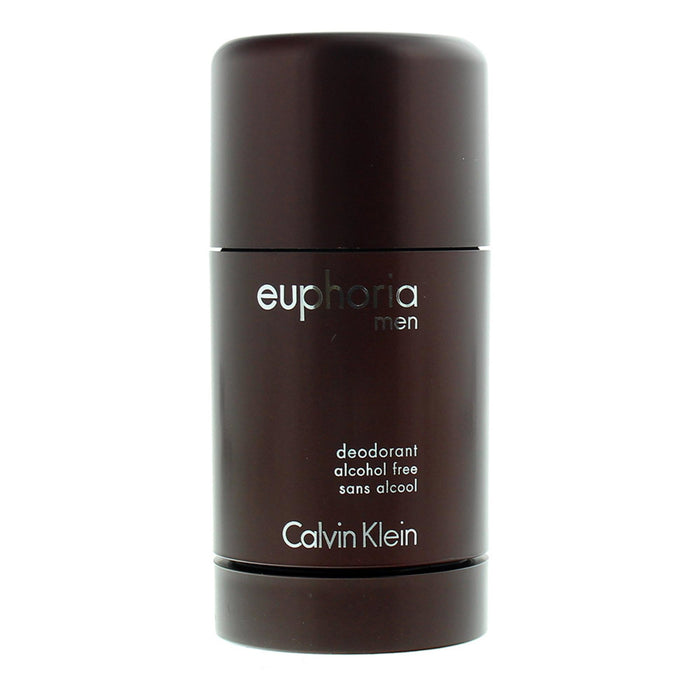 Deodorant antiperspirant stick Calvin Klein Euphoria, fără alcool, pentru bărbați, 75 g