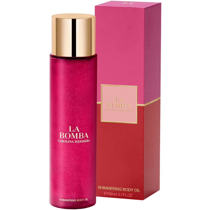 Ulei de corp Carolina Herrera La Bomba, hidratant, cu efect strălucitor, 150 ml