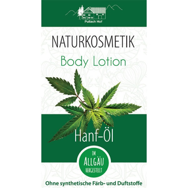 Loțiune de corp Naturkosmetik cu ulei de cânepă, hidratantă, 200 ml