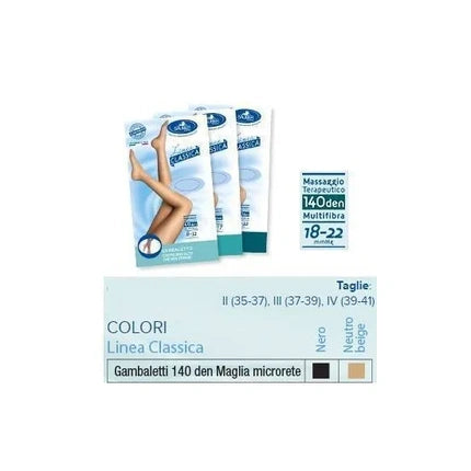 Gambaletti de compresie Sauber Gambaletto 140 Micromesh Neutral Beige