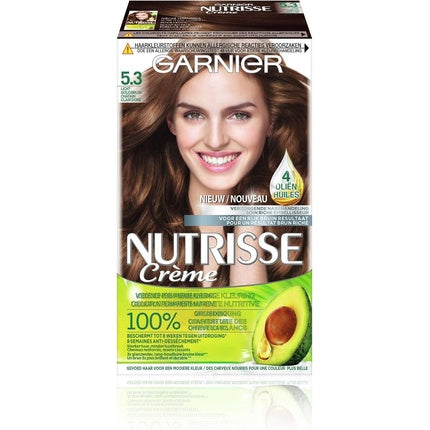 Vopsea de păr Garnier Nutrisse Creme 5.3 Castaniu Auriu Deschis