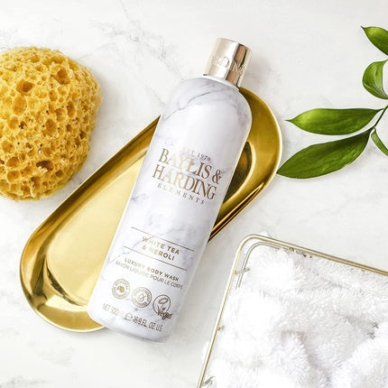 Gel de duș Baylis & Harding Elements, ceai alb și neroli, 500ml