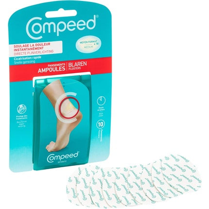 Compeed Plasteri pentru Blistere, Dimensiune Medie, Ambalaj 10 buc