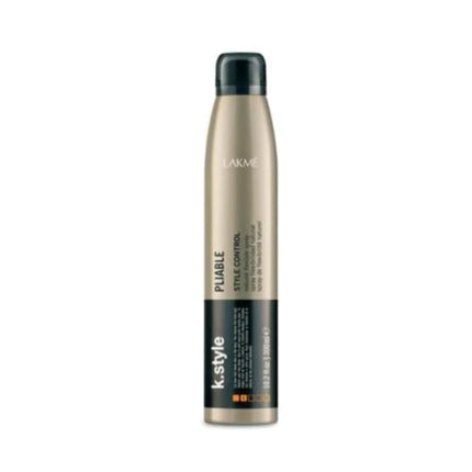 Spray fixare păr Lakmé K.Style Pliable Natural Hold, 298 ml, aurie-negru