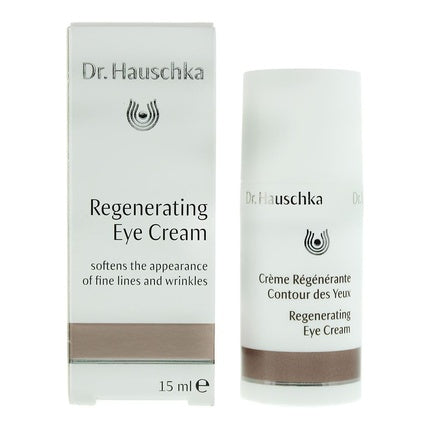 Cremă pentru ochi Dr. Hauschka Regenerating Eye Cream, 15 ml, alb și maro