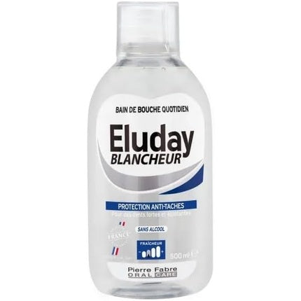 Eluday Blancheur Daily Mouthwash, Pierre Fabre, 500ml, Fără alcool, Lichid limpede