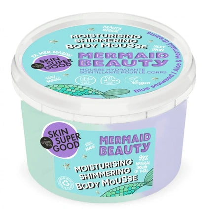 Mousse Exfoliantă pentru Corp, Natura Siberica, Skin Super Good Mermaid Beauty, 250ml, Albastru-verzui