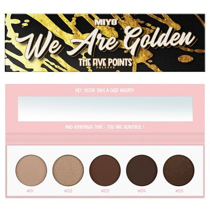 Set de farduri pentru ochi MIYO The Five Points, We Are Golden, 34g
