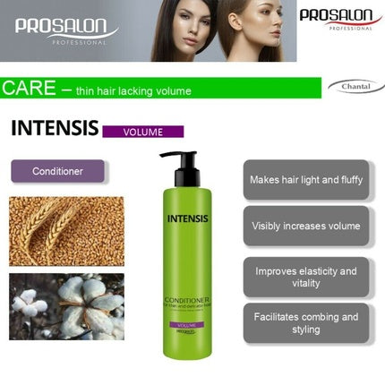 Șampon Prosalon Intensis, extra volum, verde