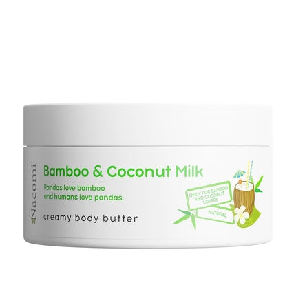 Nacom Creamy Body Butter Bambus și Lapte de Cocos, 240g, Alb