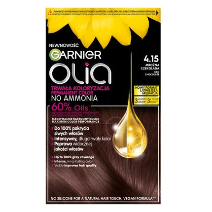 Vopsea de păr Garnier Olia 415 Iced Chocolate, 268 g