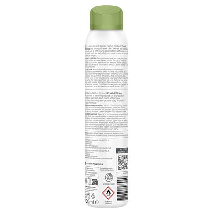 Sanex Natur Protect Fresh Deodorant Spray, Natural Green, 200ml