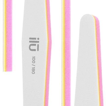 Pilă unghii Tb Tools, ILU, alb, trapezoidal