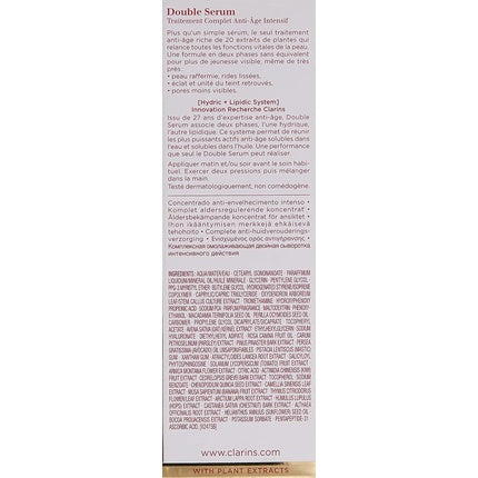 Serum Anti-îmbătrânire Clarins Double Serum Complete Age Control Concentrate 50ml