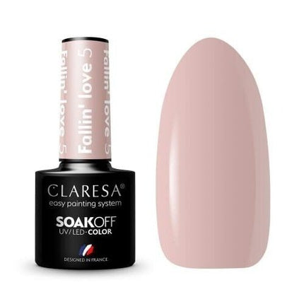 Esmeu UV/LED, Claresa Fallin' Love 5, Soak Off, Nude