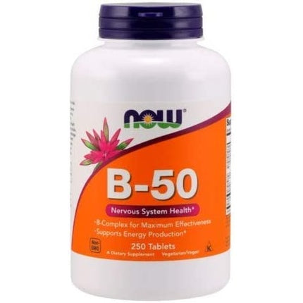 Vitamine complexe B-50, Now Foods, 250 tablete