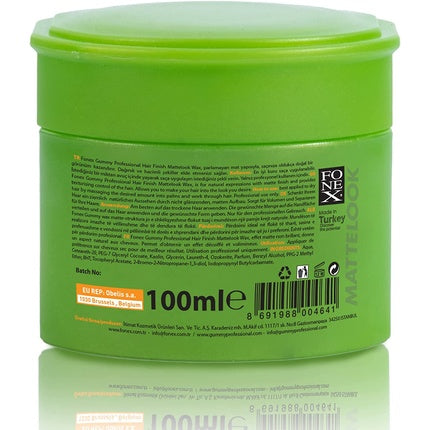 Wax stilare păr, Fonex Matte Look, 100ml