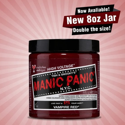 Vopsea de păr, Manic Panic, Vampire Red, 237ml