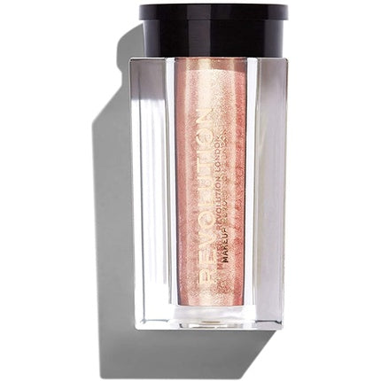 Ruj lucios Revolution Crushed Pearl Pigments Beck & Call, sclipici auriu-coral