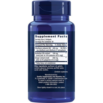 Supliment Nutrițional Life Extension Migra-Eeze 60 capsule moi