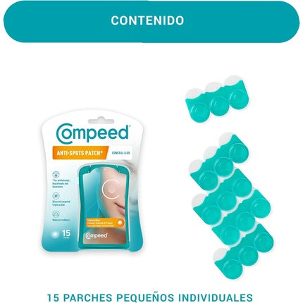 Patches tratament acnee, Compeed, Hydrocolloid, 15 bucati