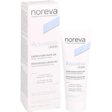 Cremă hidratantă față, Noreva, Aquareva, textură lejeră, 40ml