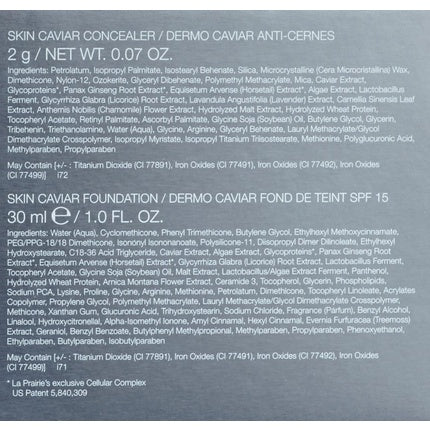 Fond de ten La Prairie Skin Caviar SPF15, Golden Beige, 30ml