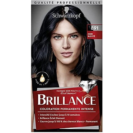Vopsea de par, Schwarzkopf, Brillance, negru albastrui