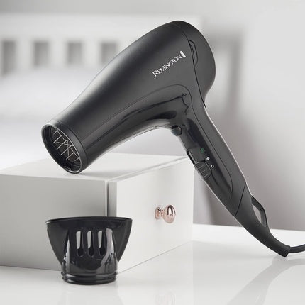 Uscător de păr Remington D3010, negru, putere 2000W