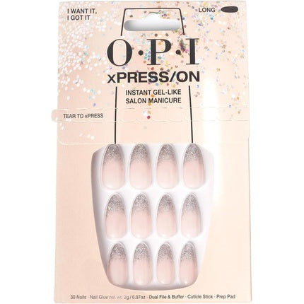 Unghii false, OPI xPRESS/ON, reutilizabile, nude