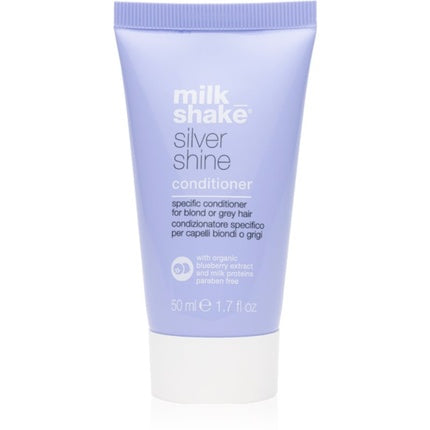 Balsam pentru păr, Milk_Shake Silver Shine, Neutralizează nuanțele galbene, 50 ml, Lavandă