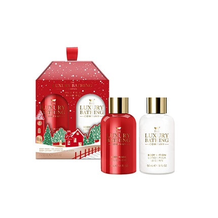Set cadou îngrijire corp Grace Cole, Luxury Bathing Fig & Cranberry, 2 bucăți