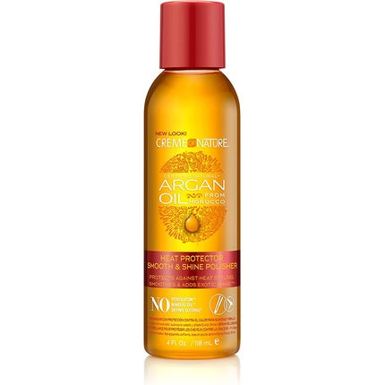 Polisher pentru strălucire și protecție termică, Creme of Nature, ulei de argan, 118ml