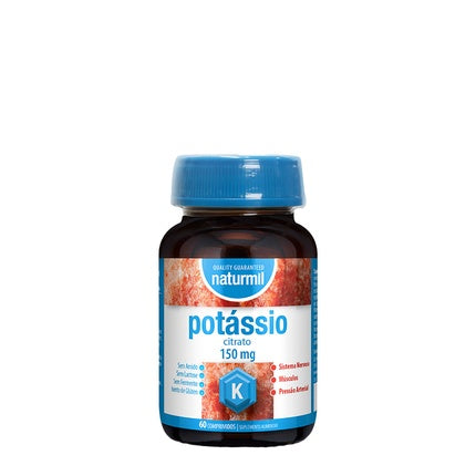Pastile Naturmil Potasiu Citrat 150mg, 60 bucăți
