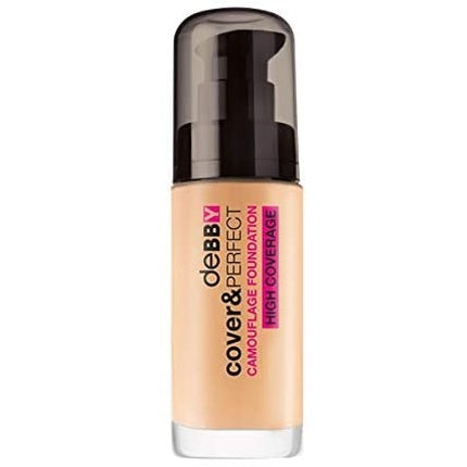Fond de ten lichid DEBBY Cover & Perfect Fluid Foundation 02 Ivory, 30ml