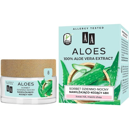 Cremă hidratantă, AA, Aloe Vera, 50 ml