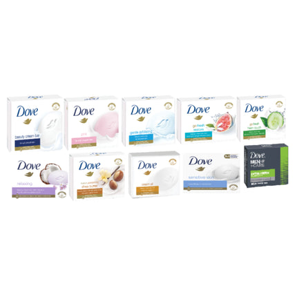 Săpun Dove Multicolor, 1/4 Cremă Hidratantă, 90g