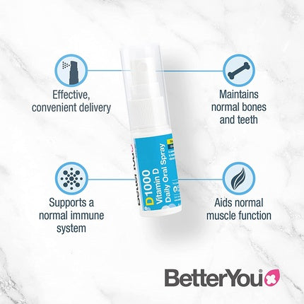 Spray oral vitamina D, BetterYou, DLux 1000, 15ml