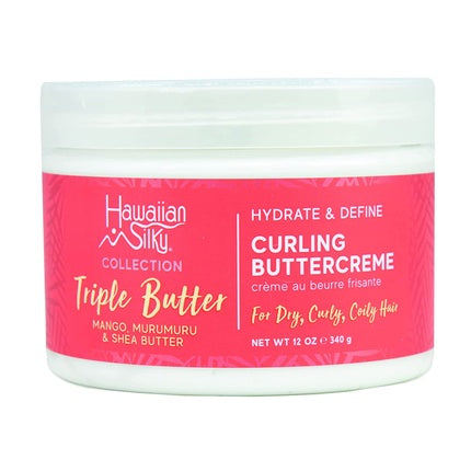Cremă de stilizare Hawaiian Silky Collection Triple Butter Hydrate & Define Curling Buttercreme, 340g